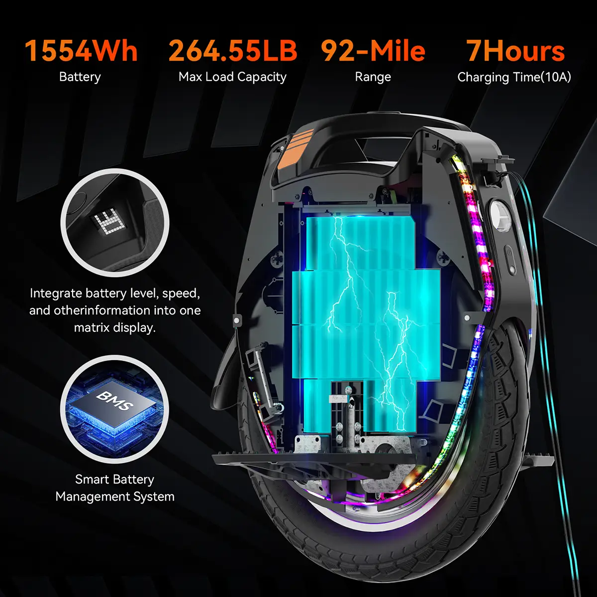 kingsong 16x battery charging time spec